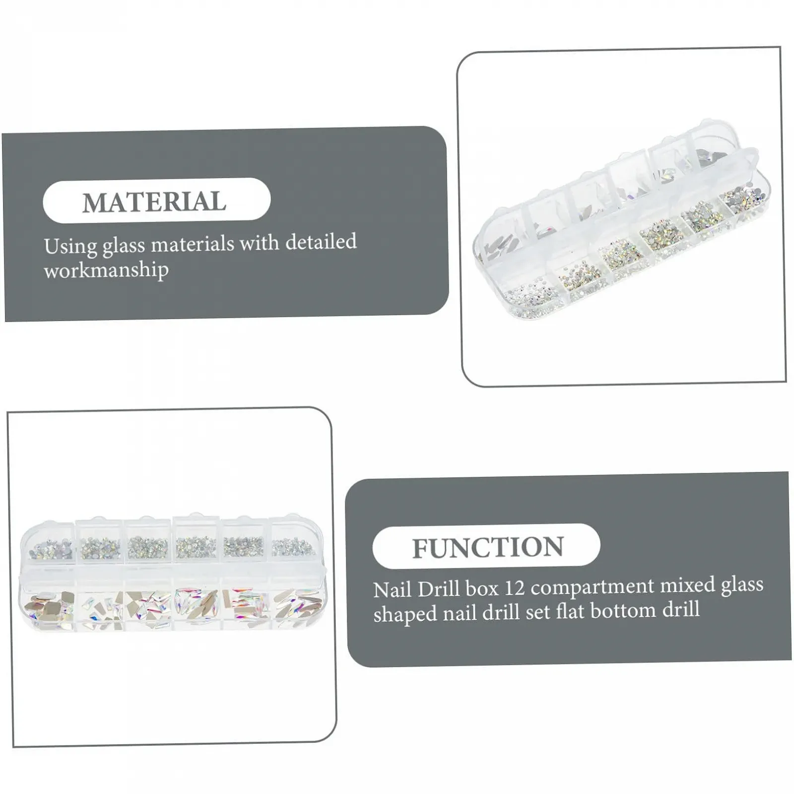 Стрази Housoutil прикраси компактні та штучних нігтів, фото №6