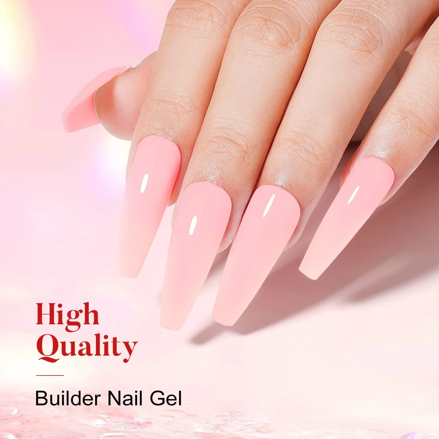 Гель для нарощування нігтів AIMEILI 30 мл, тілесний колір 042, фото №4