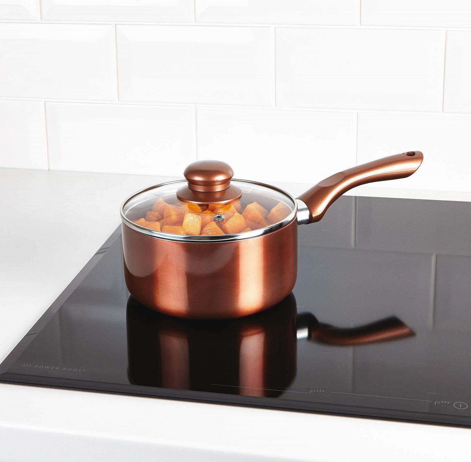 Набір Urbn-Chef Copper Cookware Set 5 предметів Сковорідки та Каструлі, фото №3