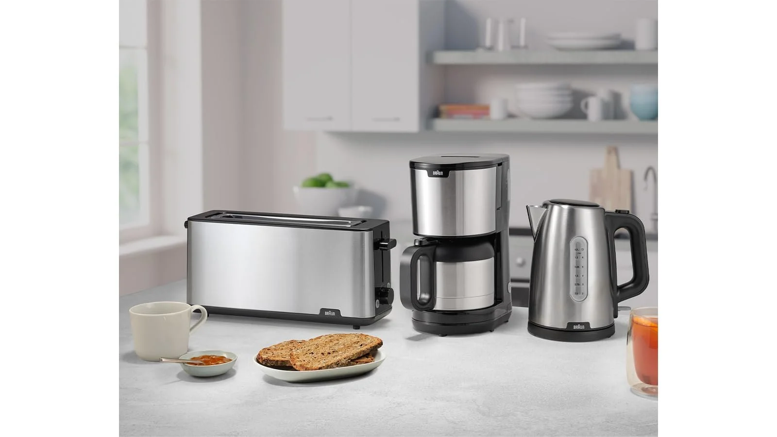 Тостер Braun PurShine HT 1610 BK, слот для хлеба 25 см, 8 уровней поджаривания, функции разогрева и разморозки, насадка для хлеба, отсек для крошек, 1030 Вт, черный, фото №5