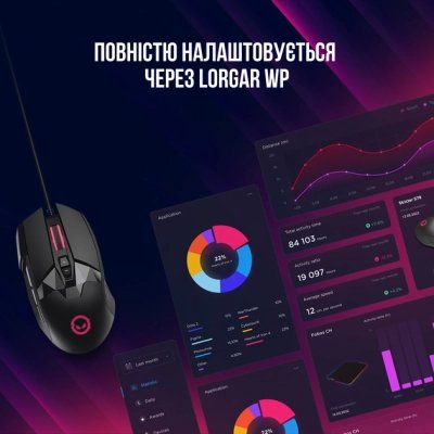 Мышка Lorgar Stricter 579 RGB USB Black (LRG-GMS579), фото №9