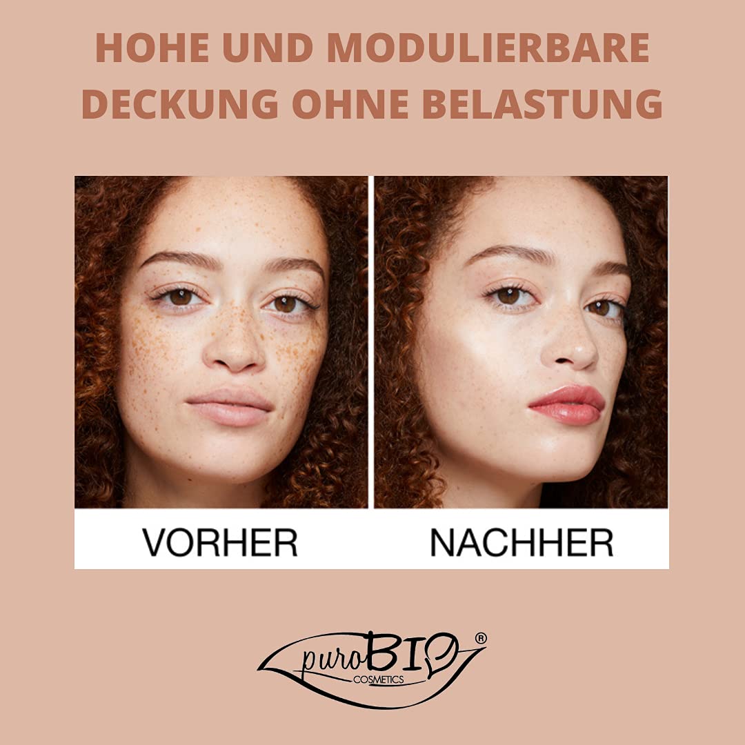 Тональная основа PUROBIO Up Aloe Vera Perfect Cream Foundation Увлажняющий консилер Праймер Витамин C, фото №3