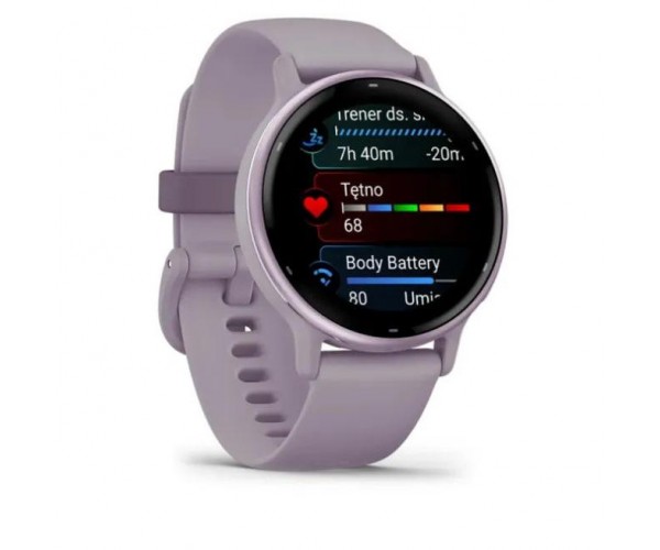 Смарт-годинник Garmin vivoactive 5 Metallic Orchid Aluminum Bezel with Case and Silicone (010-02862-13), фото №3