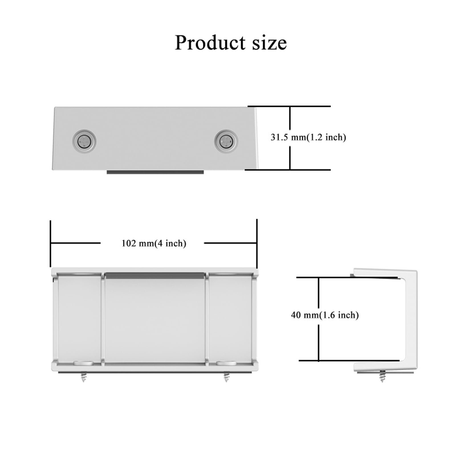 Подставка для ноутбука под стол, держатель полки, защитная полка, органайзер, кронштейн с винтами для кабельной коробки, фото №6