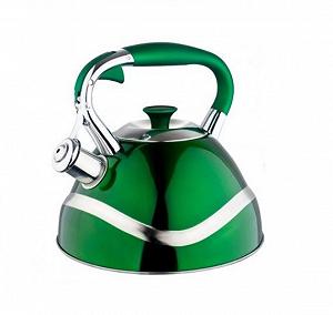 Чайник со свистком Edenberg EB-7010-Green 3 л зеленый - Фото 1