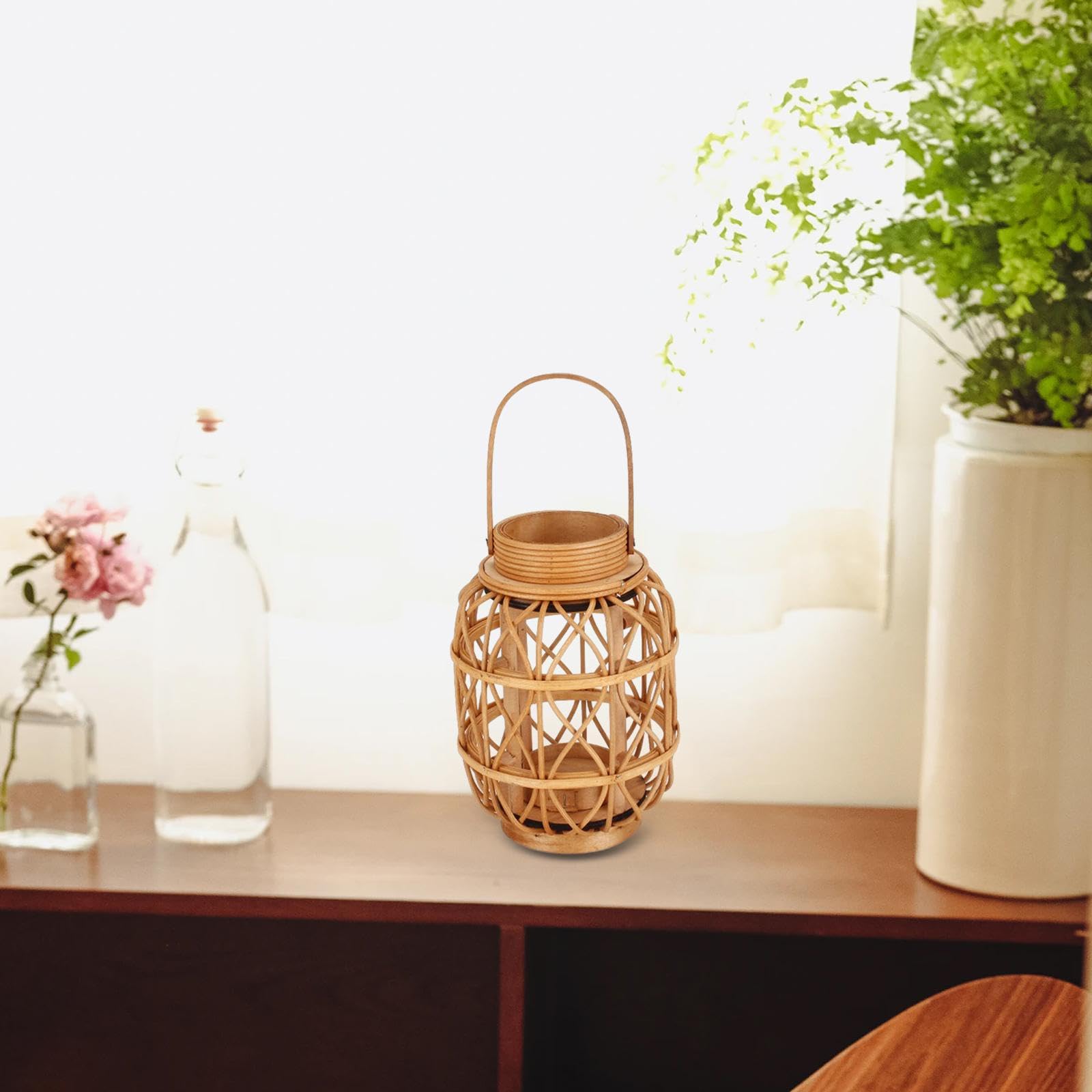 Підсвічник Baoblaze Rattan Декоративний плетений свічник для дому, фото №4