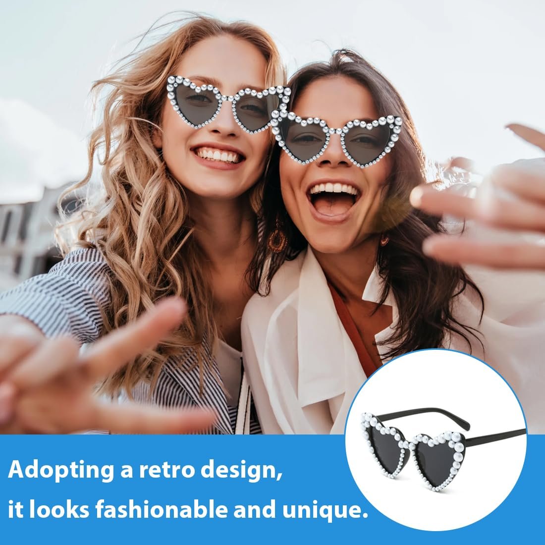 Сонцезахисні Окуляри HAZMA Серце Перламутр, A, фото №3