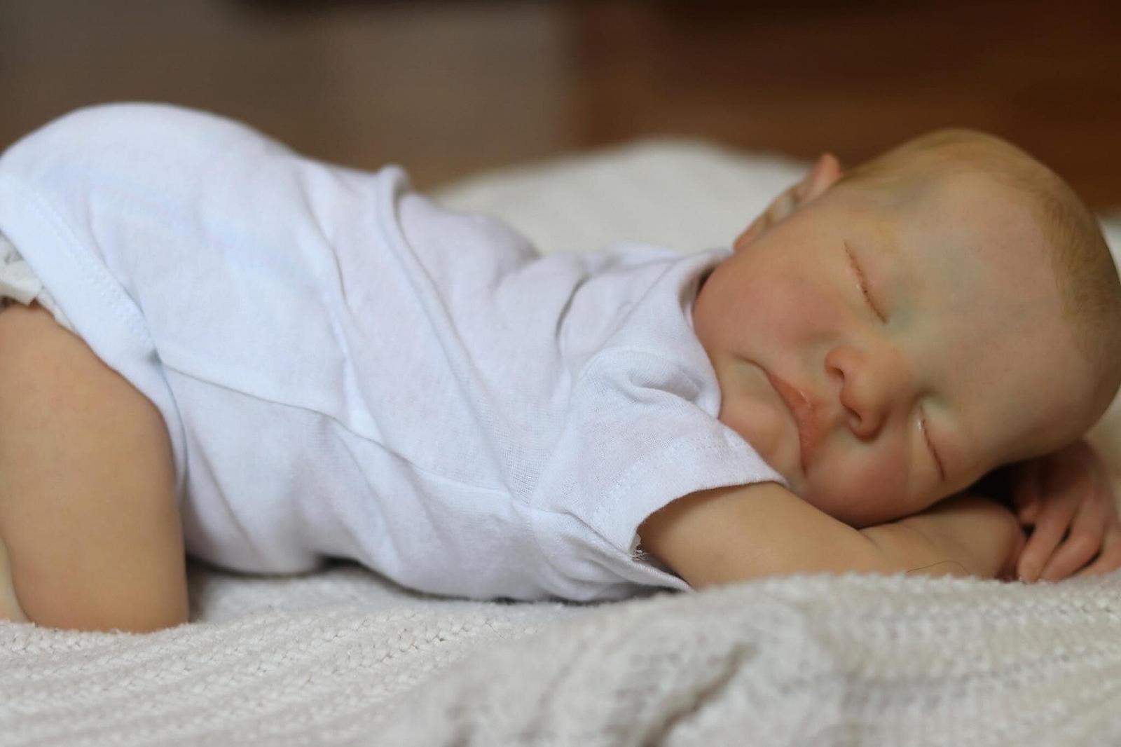 Кукла Anano Reborn Baby Full Silicone Lifelike 19 дюймов 48 см девочка Леви с реалистичным виниловым телом для новорожденных, фото №3