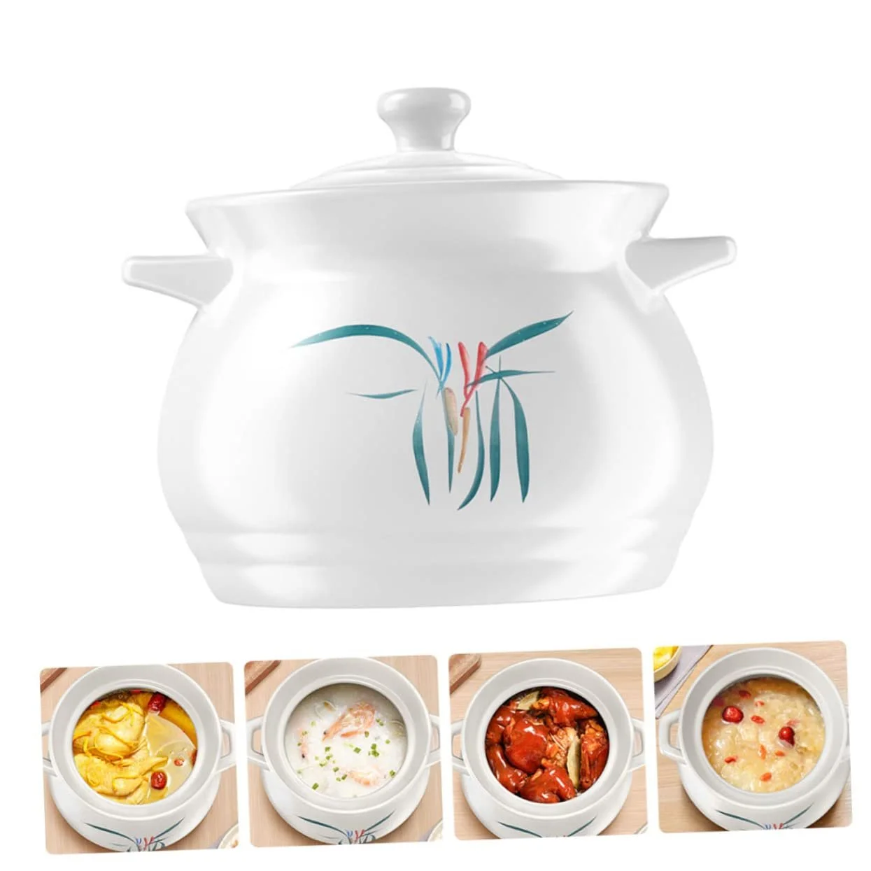 Кастрюля для тушения Gatuida 2 л Керамическая Термостойкая Антипригарная, фото №8