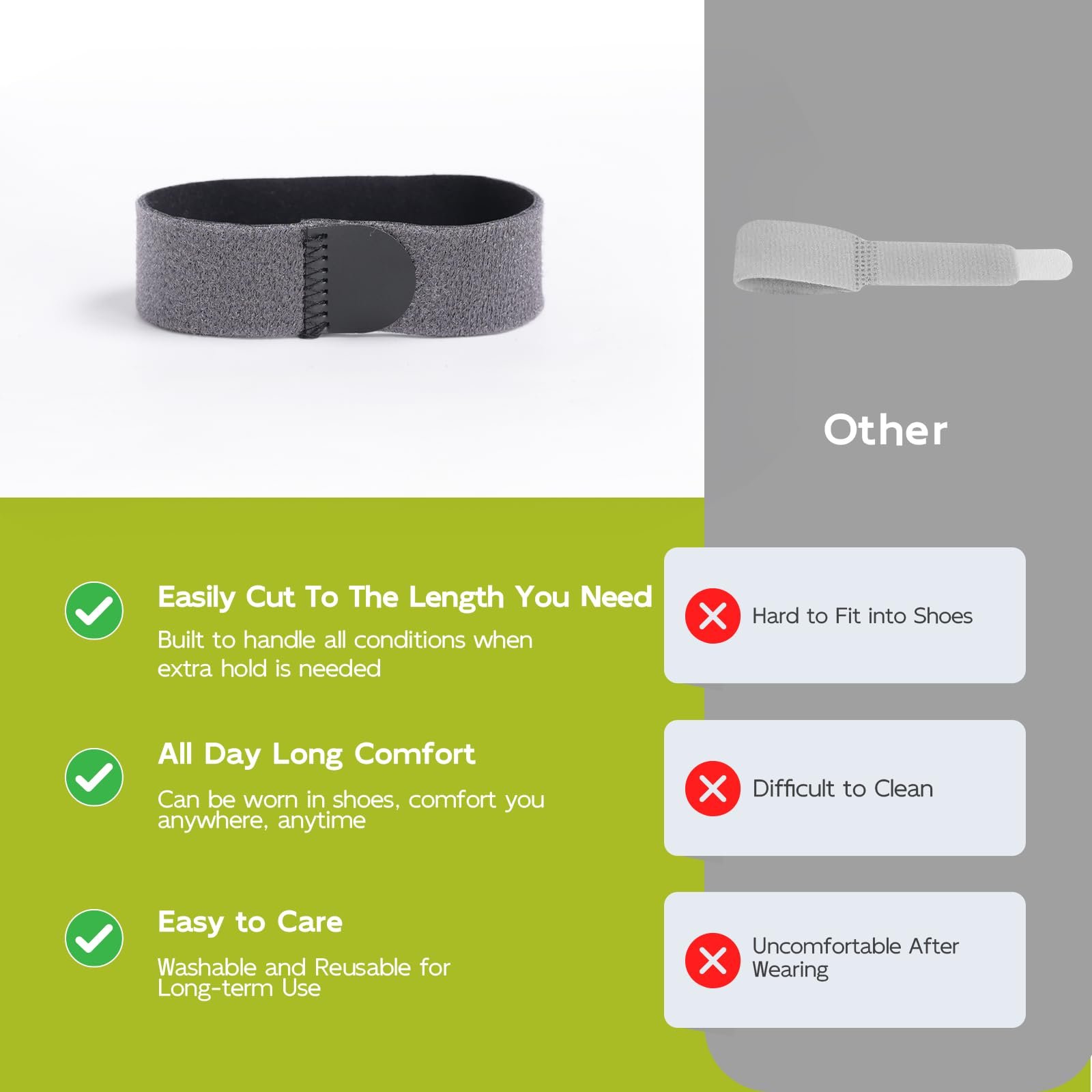 Випрямляч для молоткоподібних пальців Bukihome Багаторазові тканинні, фото №3