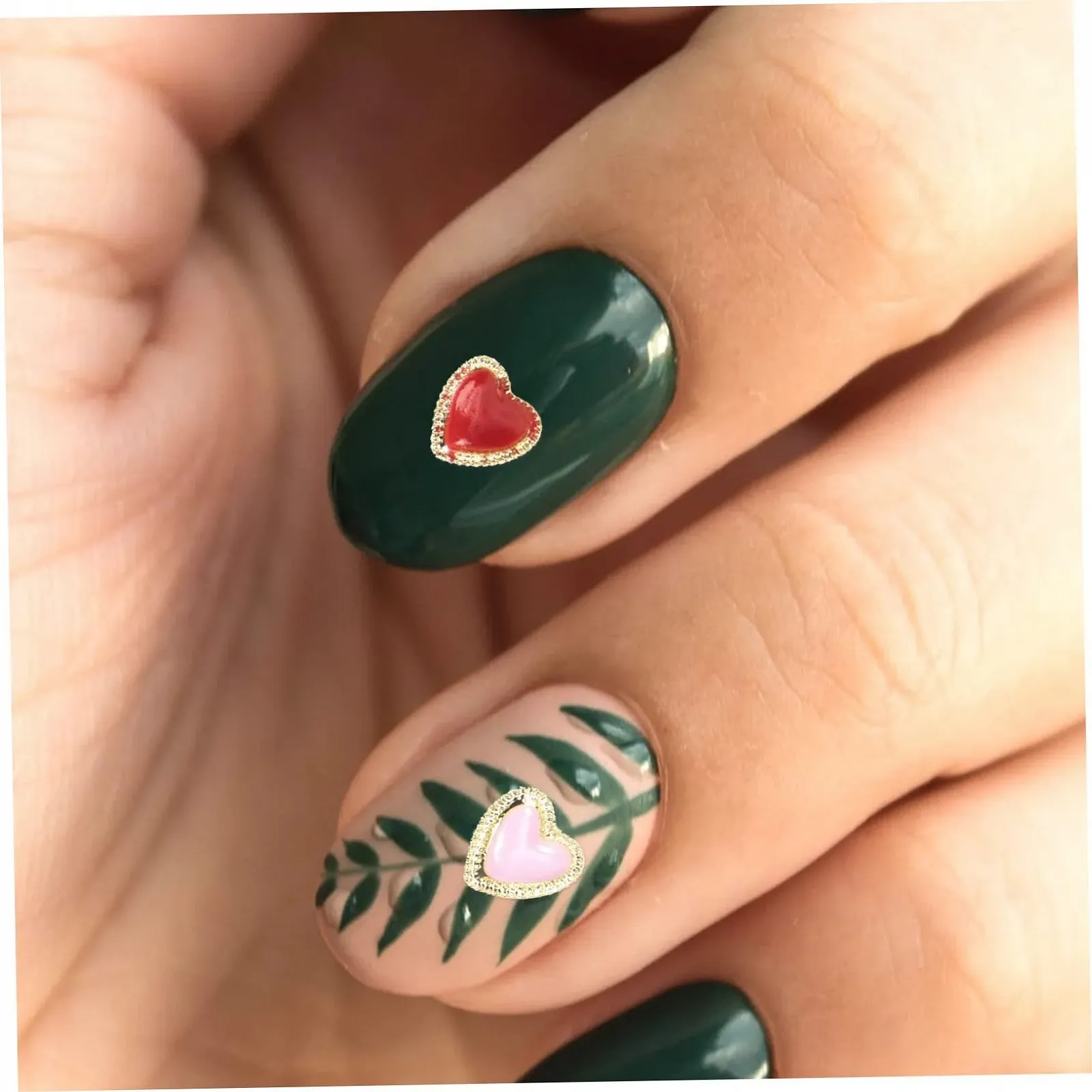 Украшение для ногтей POPETPOP Кристаллы для ногтей 60шт Жемчуг Кристалл Сердце, фото №2