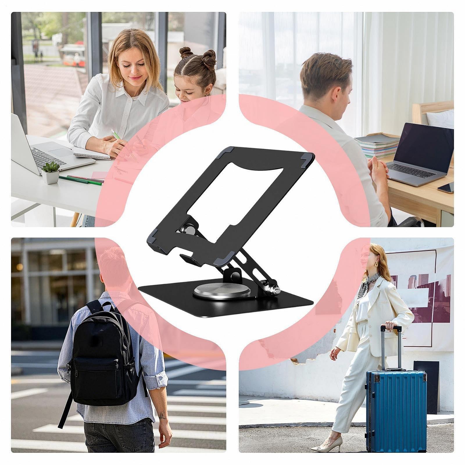 Подставка для ноутбука | Вентилируемая подставка для ноутбуков 35-44 см | Складная подставка для компьютера для дома, учебы, путешествий, фото №4 Подставка для ноутбука | Вентилируемая подставка для ноутбуков 35-44 см | Складная подставка для компьютера для дома, учебы, путешествий, фото №4