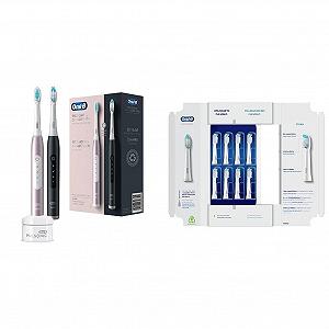 Зубная электрощетка звуковая Oral-B Pulsonic Slim Luxe 4900 + Сменные насадки Pulsonic Clean (8 шт., в упаковке) - Фото 1