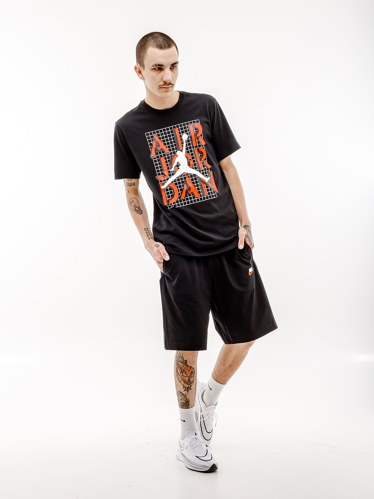 Футболка JORDAN M J BRAND JM STACK SS CREW S, фото №4