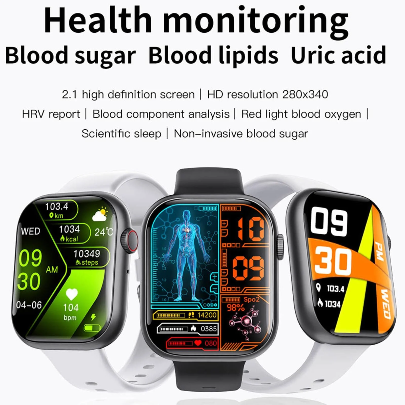 Смартчасы DIBIE Activity Watch 100 Sportmodi 2.10" с измерением давления F590521, розовый, фото №5