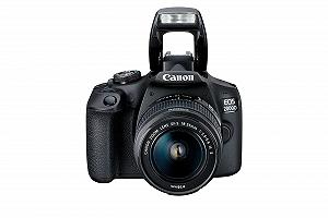 Дзеркальна камера Canon EOS 2000D с объективом EF-S 18-55 IS II (24.1 МП, DIGIC 4+, 7.5 см (3.0 дюйма) ЖК-дисплей, Full HD, WiFi, APS-C CMOS сенсор), черный - Фото 1