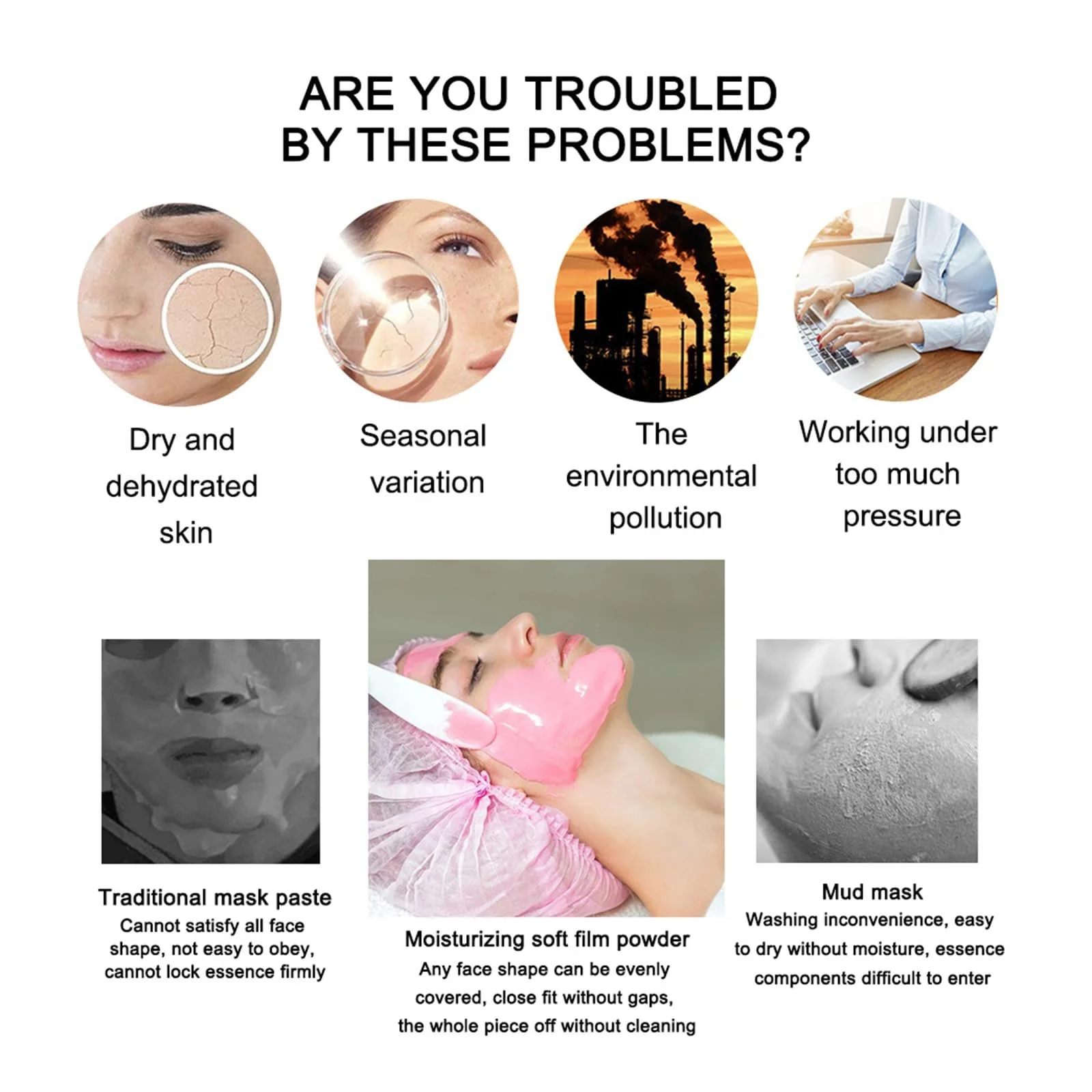 Маска-плівка Hydro Jelly Peel Off Powder, набір з 6 масок для обличчя, фото №4