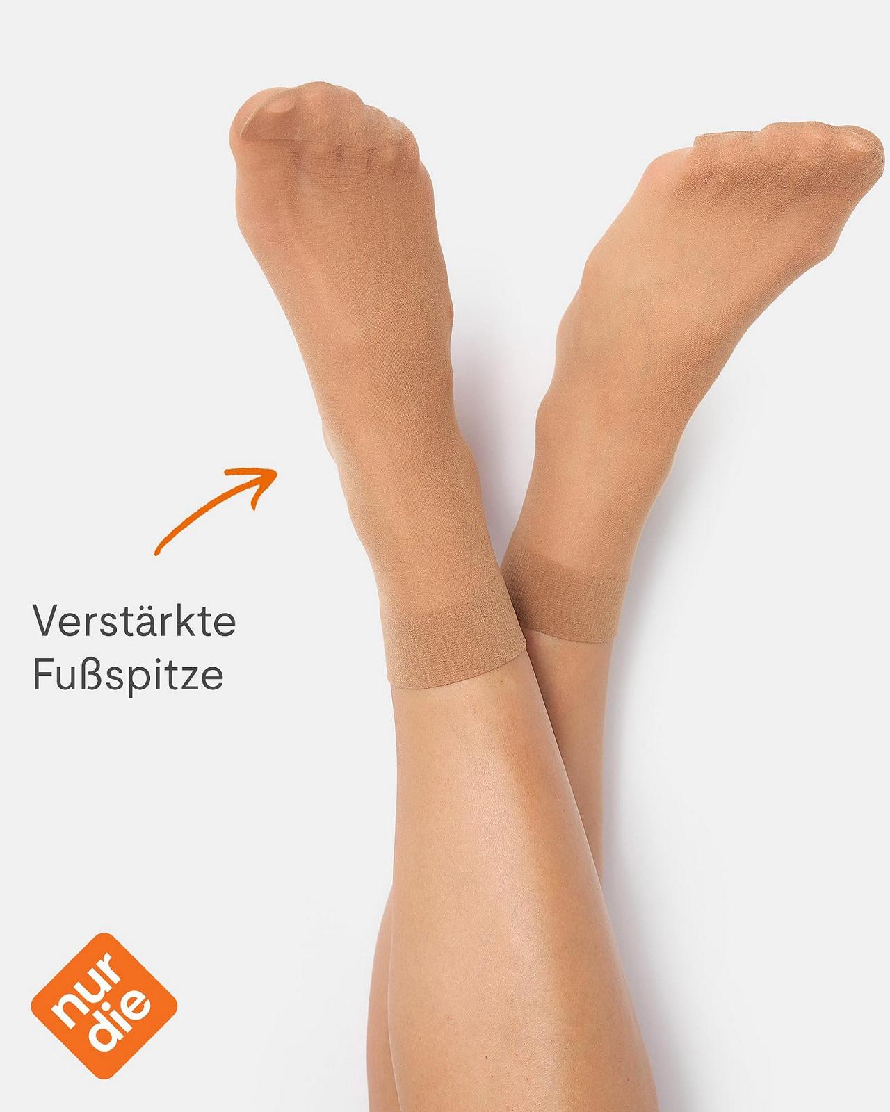 Носки Nur Die 20 Den Прозрачный Нейлон Матовый Широкий Комфортный Пояс Женские (2 пары), фото №5