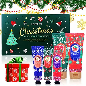 Набор кремов для рук и лосьонов для тела Travel Pack 5 шт. Ароматизированный увлажняющий крем для сухих рук и тела Клубника, Авокадо, Ромашка - Фото 1