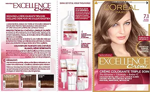 Фарба для волосся L'Oréal Paris Excellence Cream 7.1 Попелястий блонд synthetic.ua - Фото 1