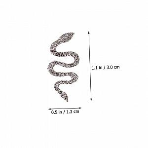 Украшение для ногтей Тип Mikinona Змея 4шт. Стразы для ногтей Декор для маникюра Ювелирные изделия synthetic.ua - Фото 1