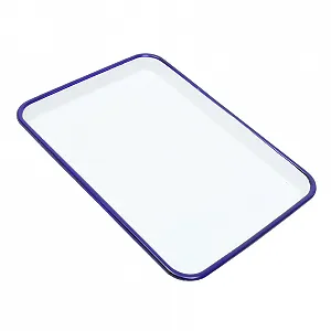 Эмалированная форма для запекания прямоугольная термостойкая Белая - Фото 1