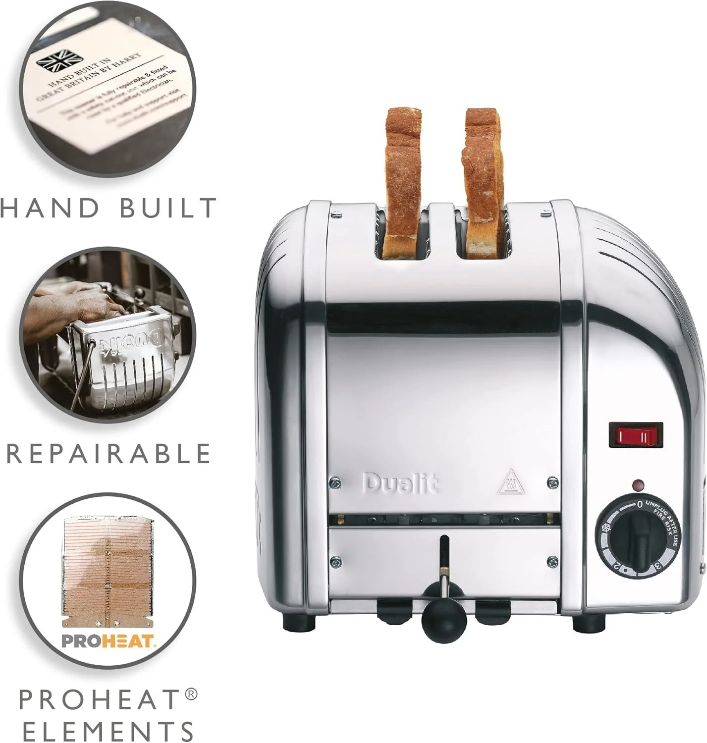 Тостер Dualit Classic 20245 Silver, фото №3