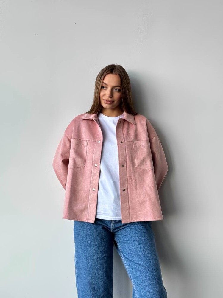 Сорочка жіноча замшева Reload Mohito пудровий, фото №6