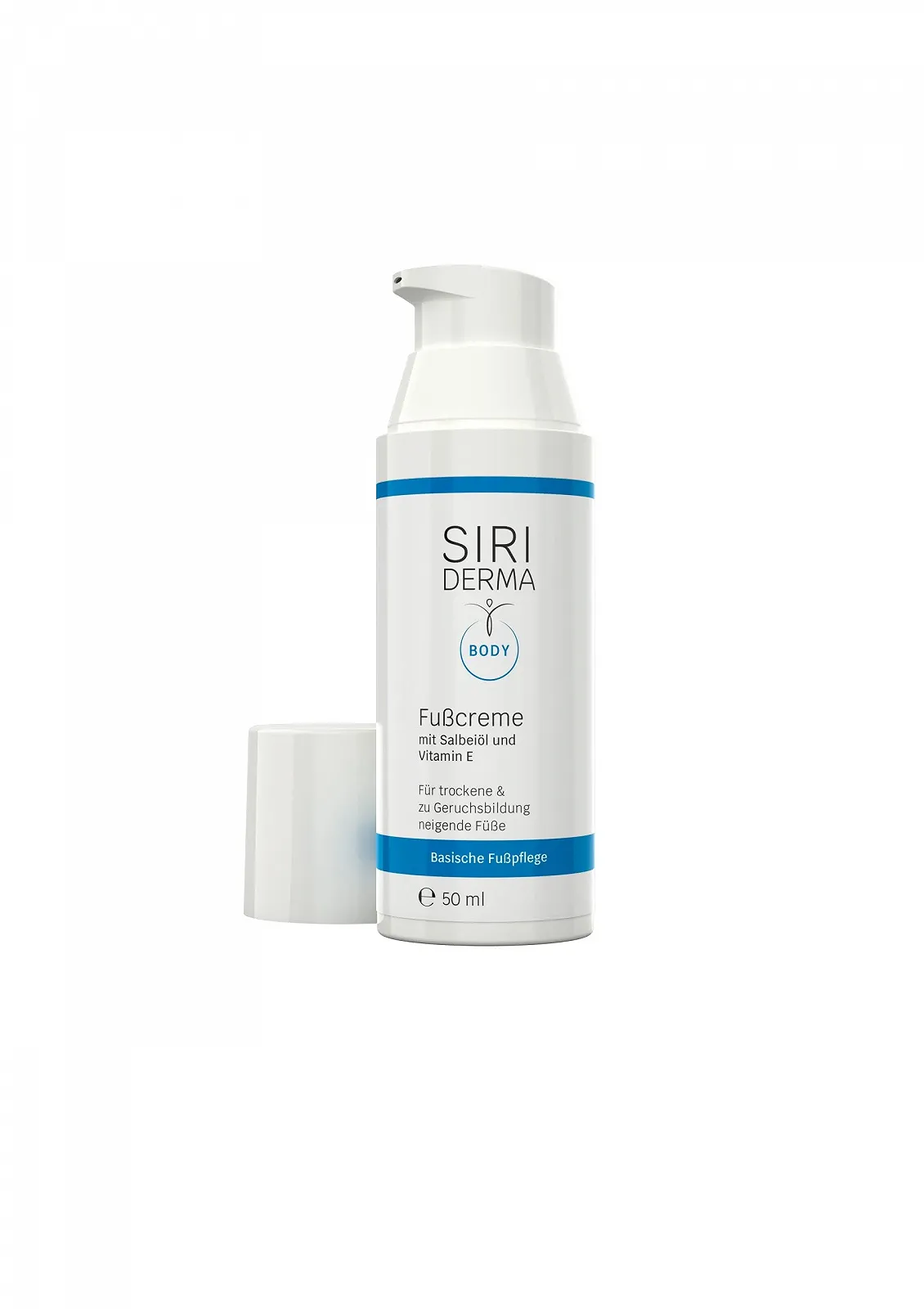 Крем для ног SIRIDERMA Basic с маслом шалфея и витамином E дезодорирующий 50 мл, фото №3 Крем для ног SIRIDERMA Basic с маслом шалфея и витамином E дезодорирующий 50 мл, фото №3