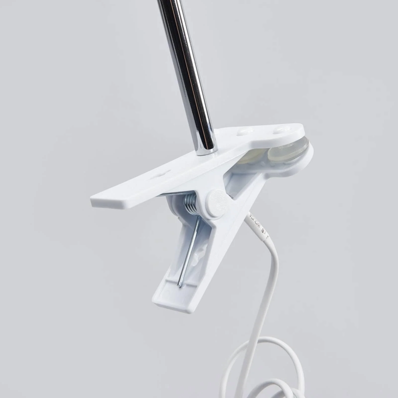 Настільна лампа Lindby Milow LED на затискачі Біла 1 лампа, фото №7