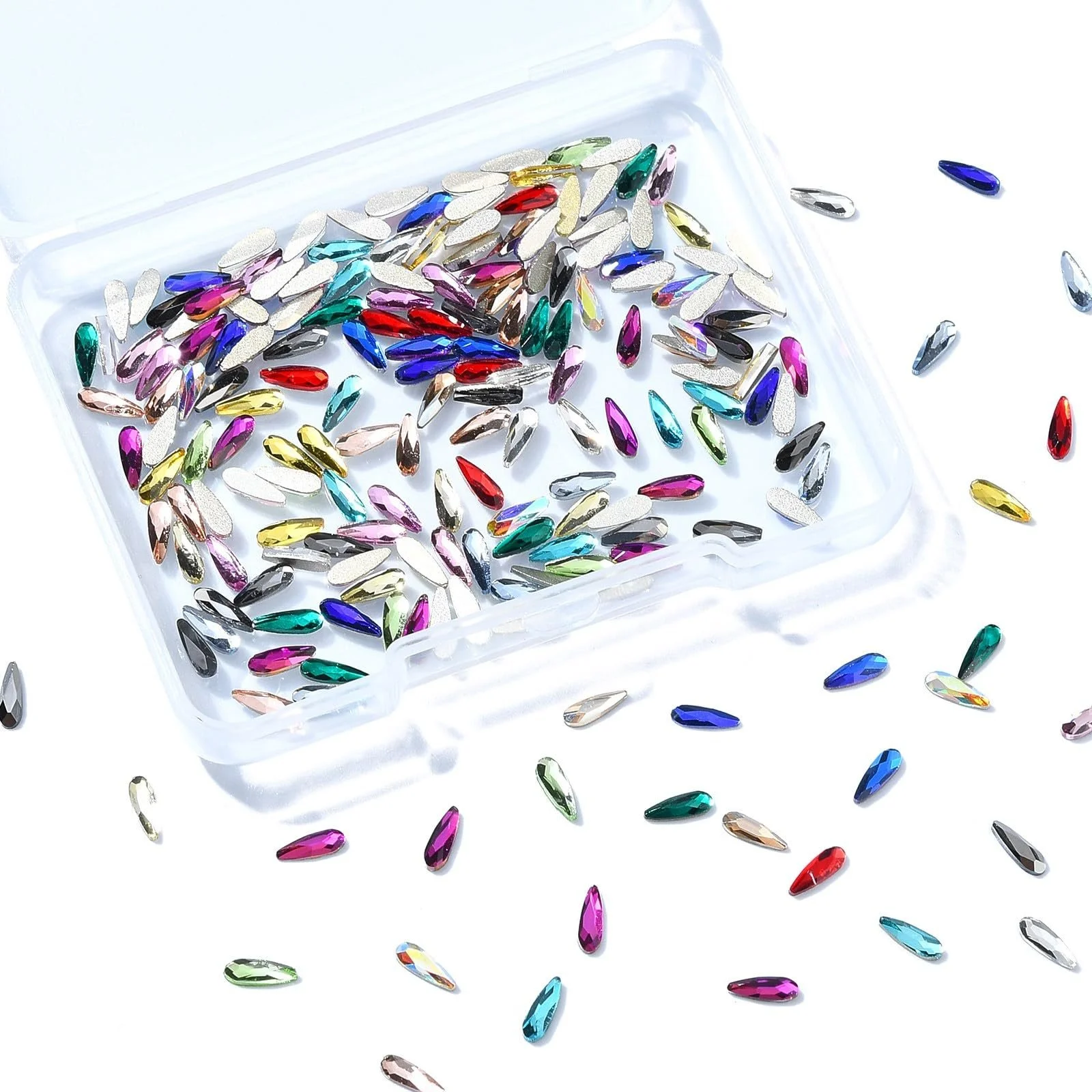 Подвески для ногтей овальные Ipotkitt 200 шт., разноцветные, стеклянные капли, украшения для ногтей, мини-кабошоны в форме водяной капли для DIY ногтей, лица, глаз, макияжа, поделок, фото №8 Подвески для ногтей овальные Ipotkitt 200 шт., разноцветные, стеклянные капли, украшения для ногтей, мини-кабошоны в форме водяной капли для DIY ногтей, лица, глаз, макияжа, поделок, фото №8