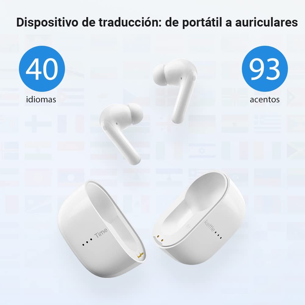 Переводчик голосовой мгновенный Timekettle M3, приложение для 40 языков и 93 диалектов, фото №2