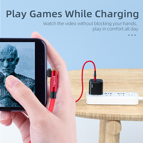 Зарядный кабель ESSAGER USB с вращающимся коннектором Micro 3A 1метр(PS), фото №6