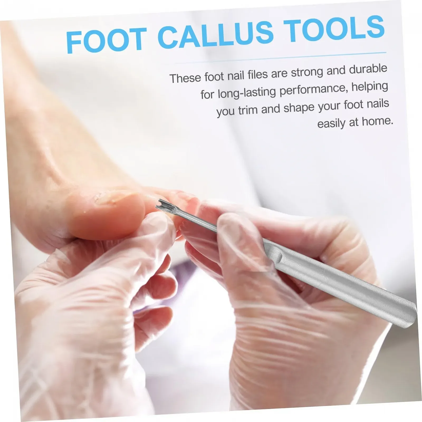 Набор для ухода за ногами Healvian 5 предметов из нержавеющей стали, инструменты для педикюра для эффективного удаления мозолей и вросшего ногтя, фото №9
