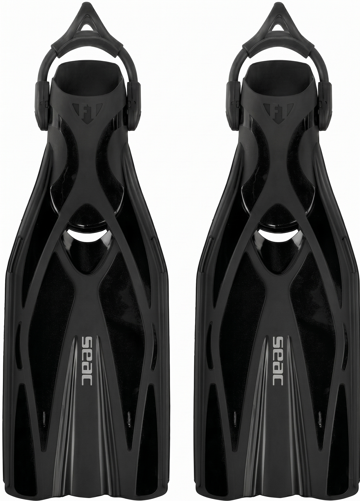 Ласты для дайвинга Seac F1 - Черный - XS/S, фото №1