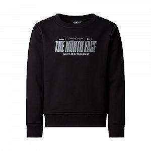 Толстовка The North Face Relaxed Crew со светоотражающим логотипом для мальчиков - Фото 1