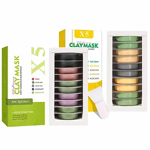 Маска для лица EnMart Восстанавливающая с авокадо Глина, Маска для лица Глина, Мертвое море, Зеленый чай, Розовый, Баклажан Маски для лица, для всех типов кожи - Фото 1