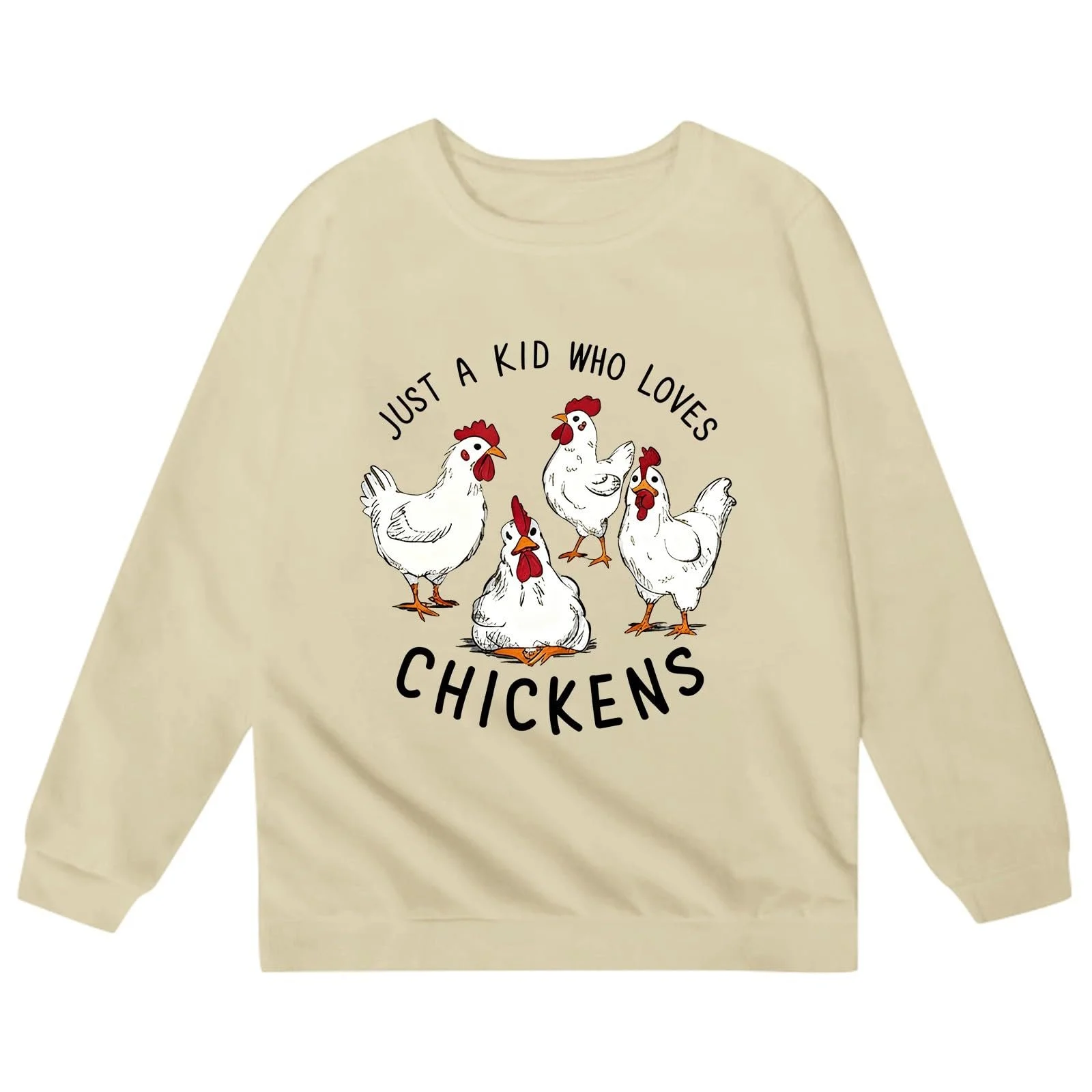 Повсякденний модний світшот для дівчинки з принтом літер, фото №2