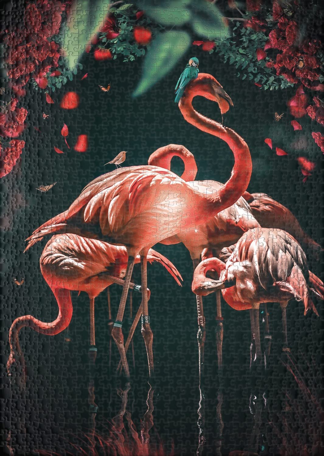 Пазл Ulmer Puzzleschmiede Fairytale The Flamingo Show 1000 элементов, фото №2