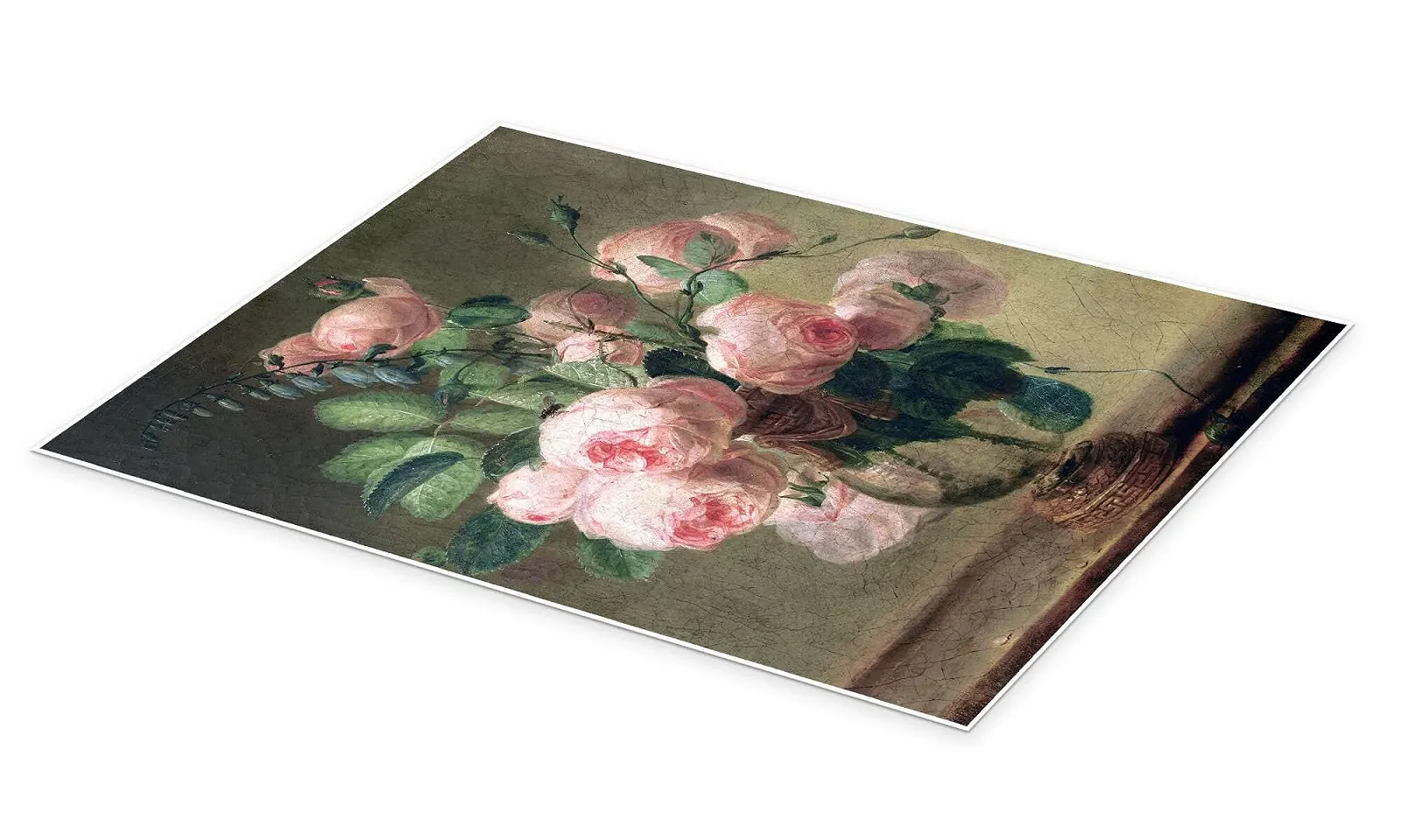 Постер Pierre Joseph Redouté Vase with Flowers 70 x 90 см зеленый., фото №2 Постер Pierre Joseph Redouté Vase with Flowers 70 x 90 см зеленый., фото №2