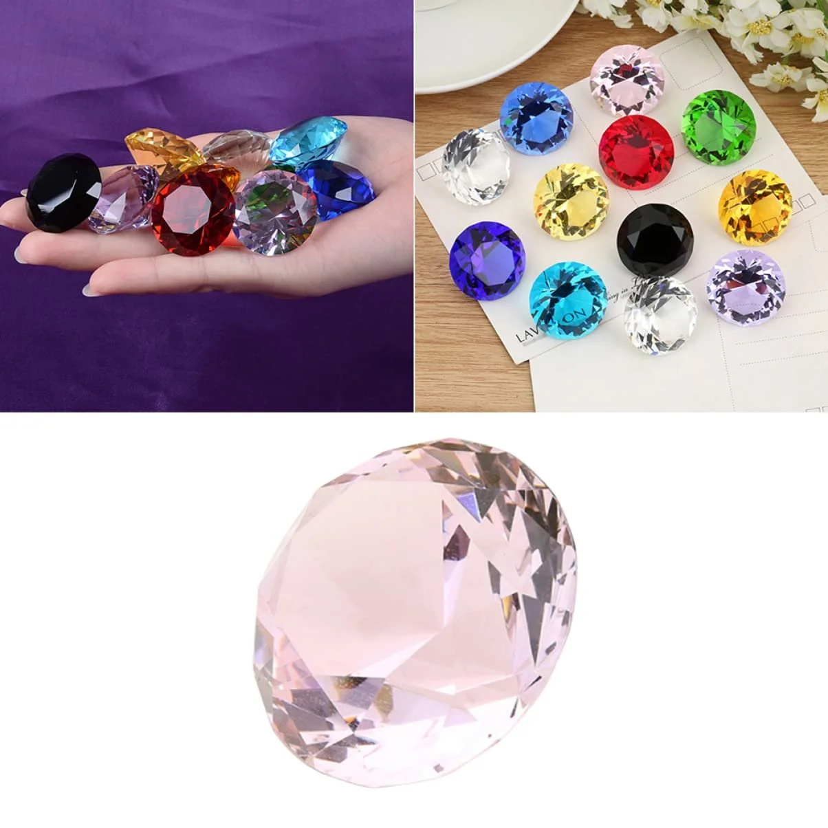 Набір кришталевих страз Квітка, 2 шт., фото №6