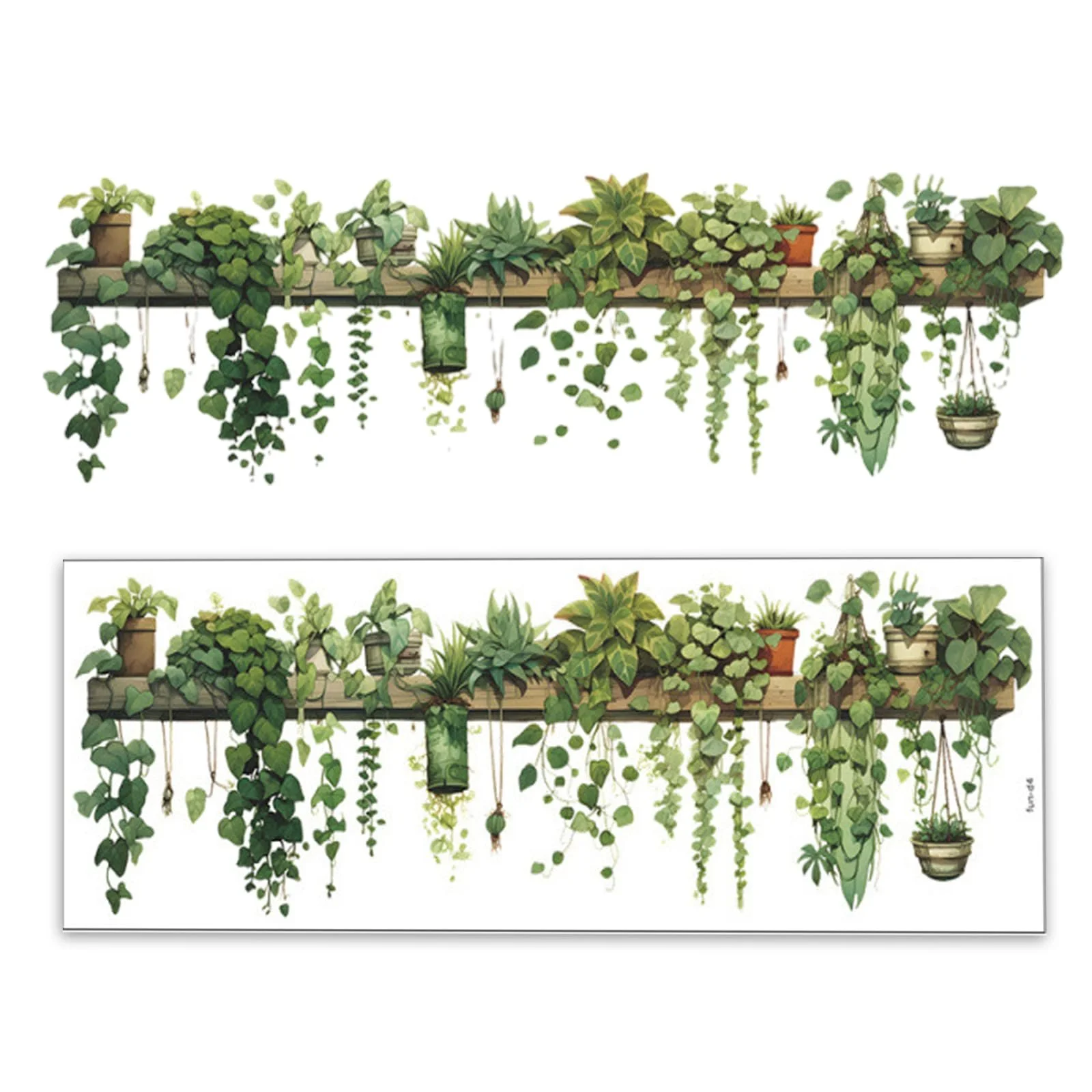 Настінна наклейка Green Leaves Plants Flower Vine Ivy Vine Flower Pot ПВХ Зелена, фото №5 Настінна наклейка Green Leaves Plants Flower Vine Ivy Vine Flower Pot ПВХ Зелена, фото №5