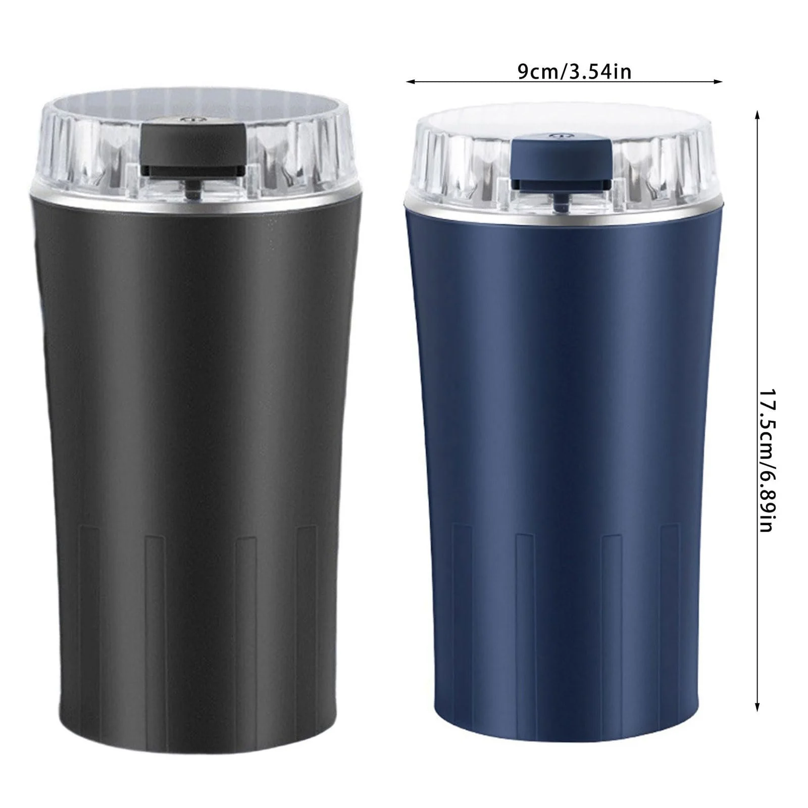 Измельчитель Компактный 250 мл для кофе, лекарств и специй с прозрачной крышкой и щеткой для чистки. Простая с нержавеющим сверлом, фото №4