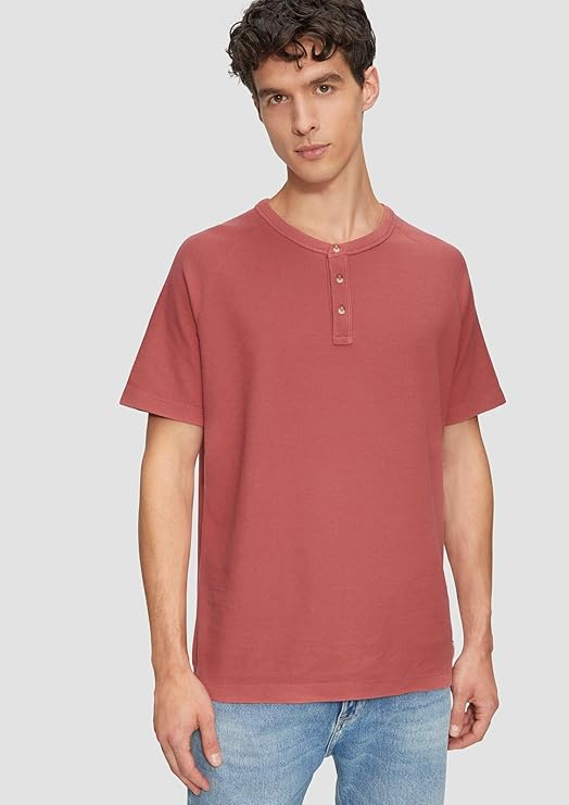 Футболка Waffle Henley Neck  2161840-4291 s.Oliver Кораловий S, фото №1