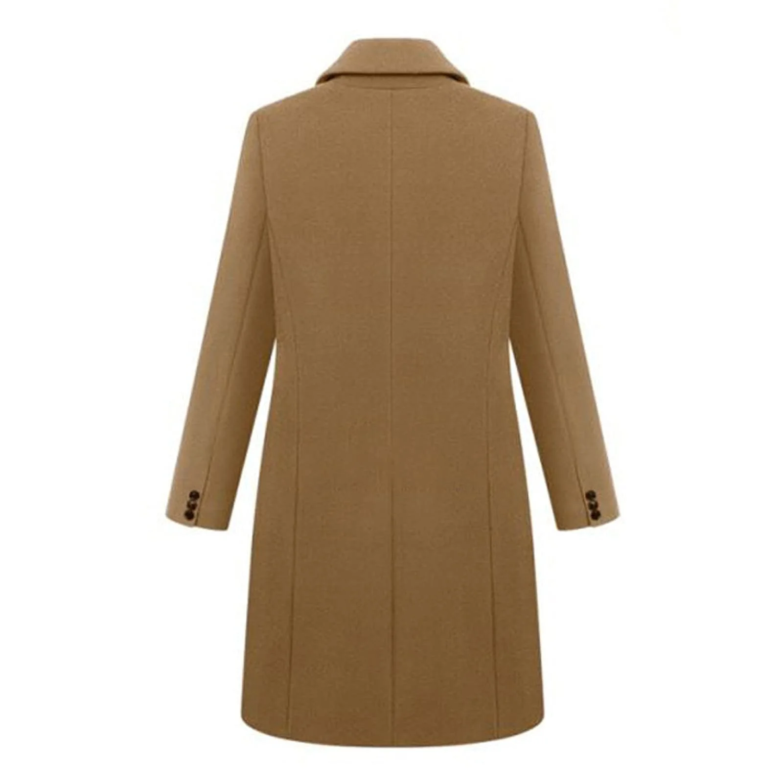 Пальто Yowablo Зимнее с лацканами Шерстяное Длинное, фото №4 Пальто Yowablo Зимнее с лацканами Шерстяное Длинное, фото №4