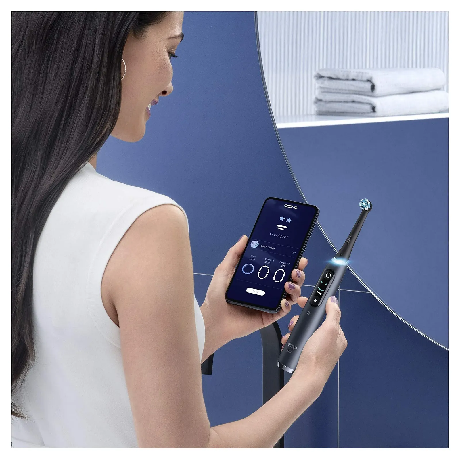 Электрическая зубная щетка Oral-B Braun iO 9n Черная, фото №3