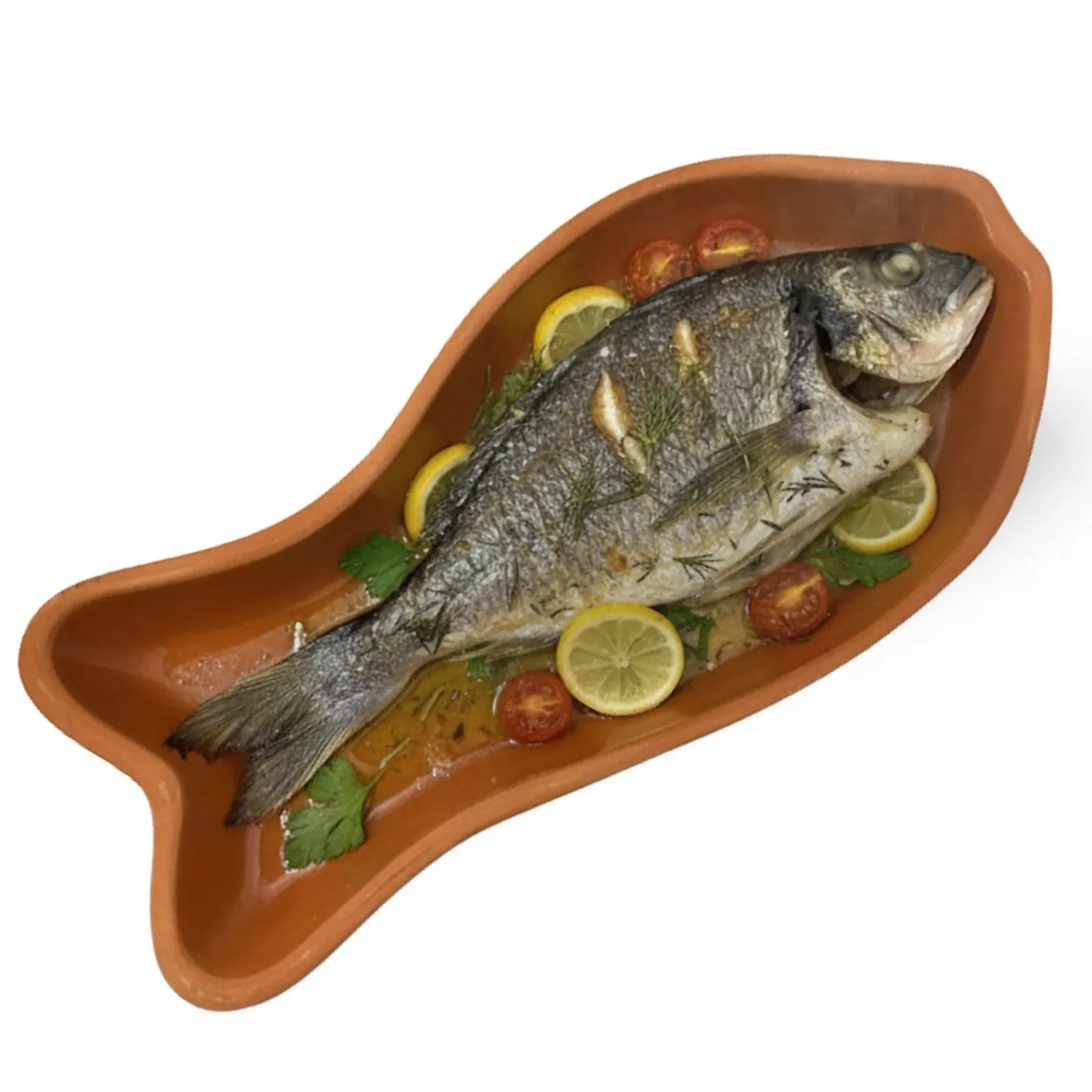 Форма для запекания в форме рыбы 0.8 л натуральная терракота 33 × 16 × 3.5 см Натуральный 1 шт., фото №7 Форма для запекания в форме рыбы 0.8 л натуральная терракота 33 × 16 × 3.5 см Натуральный 1 шт., фото №7