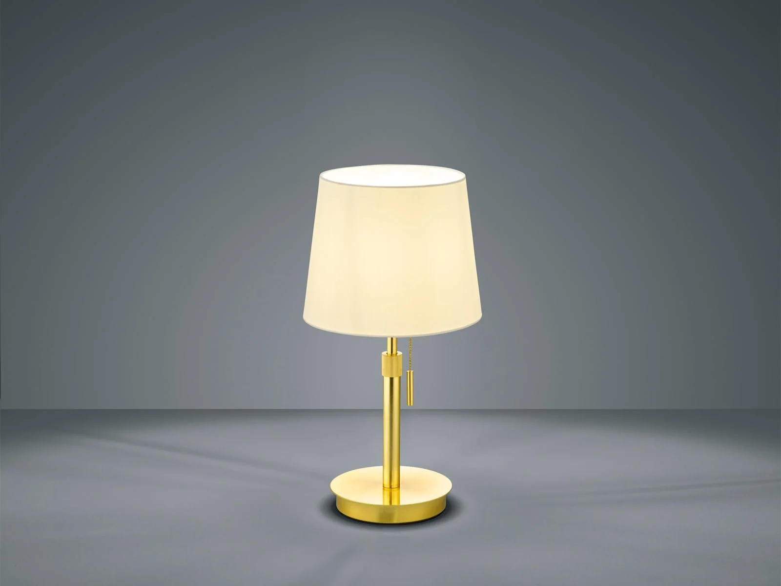 Настільна лампа meineWunschleuchte регульована латунь біла 56 см, фото №3