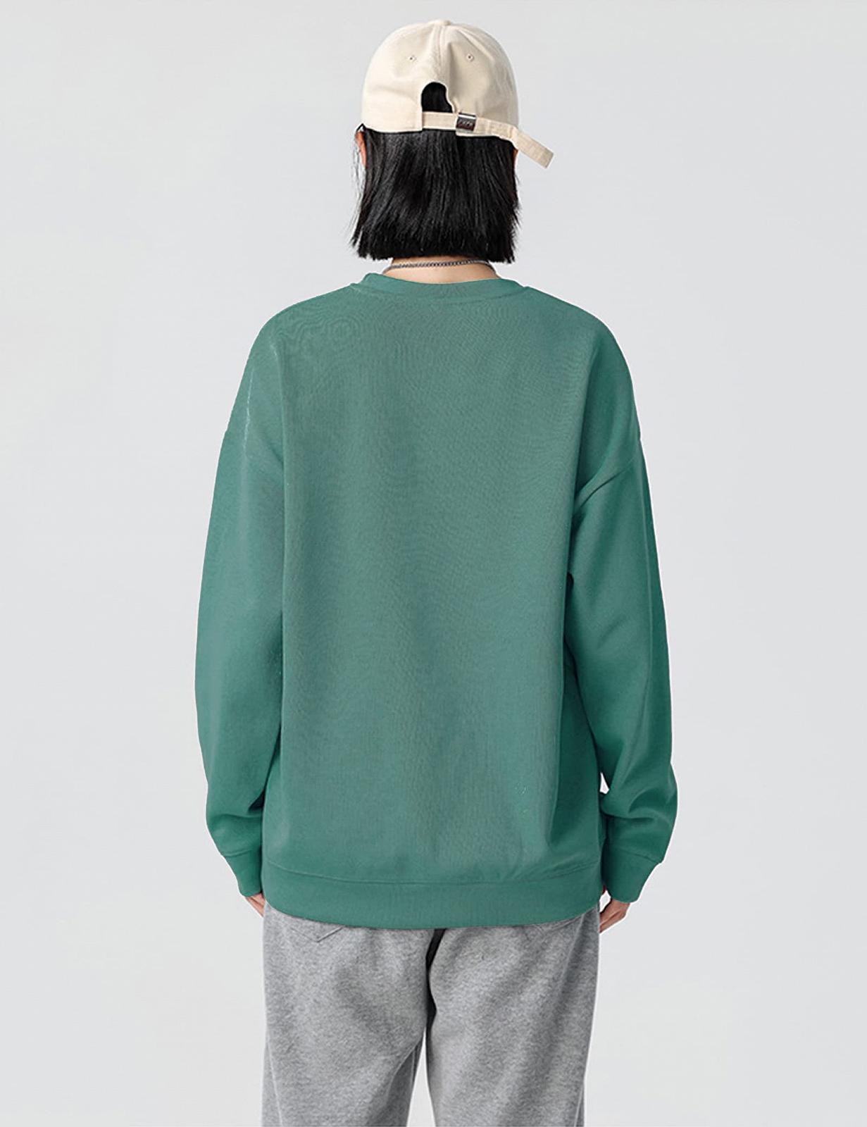 Подростковый свитшот Kiench для мальчиков и девочек, базовый пуловер с круглым вырезом, хлопок, фото №3