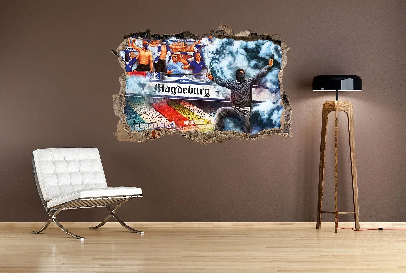 Настенная наклейка Ultras Magdeburg Collage 3D 92 x 62 см, фото №2 Настенная наклейка Ultras Magdeburg Collage 3D 92 x 62 см, фото №2